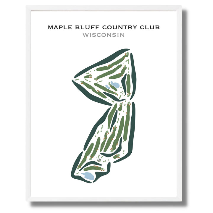 Maple Bluff Country Club, Wisconsin - Printed Golf Courses