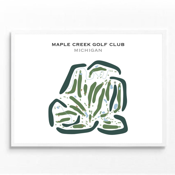 Maple Creek Golf Club, Michigan - Printed Golf Courses