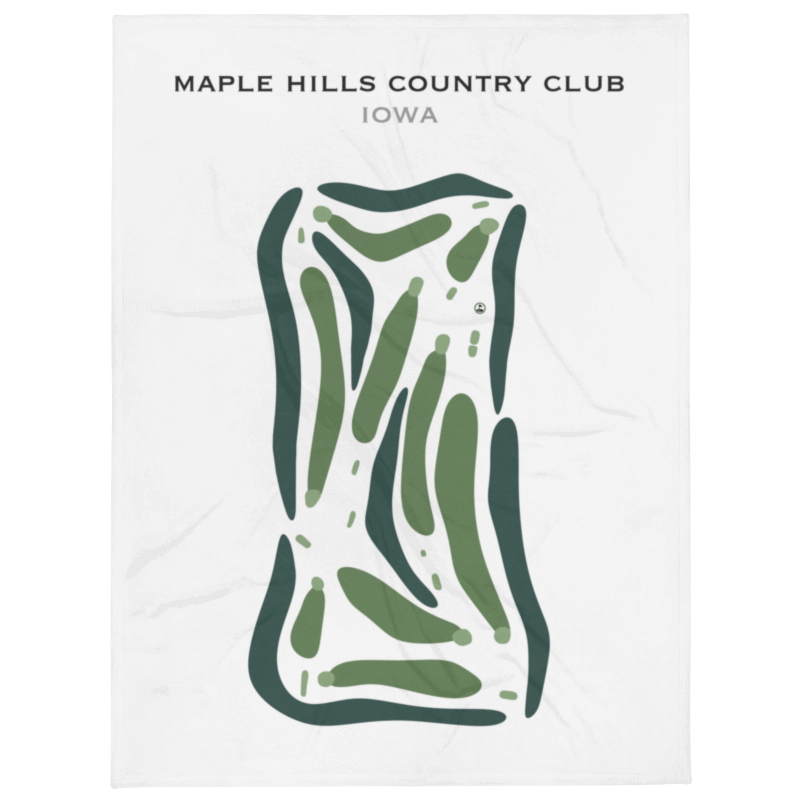 Maple Hills Country Club, Iowa - Printed Golf Courses