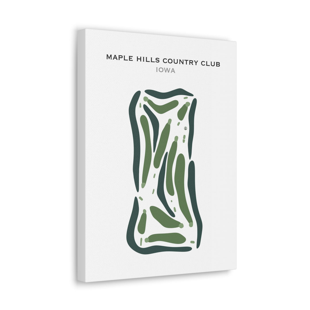 Maple Hills Country Club, Iowa - Printed Golf Courses