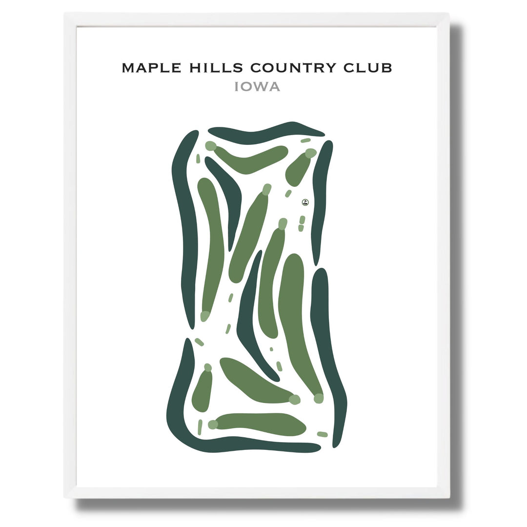 Maple Hills Country Club, Iowa - Printed Golf Courses