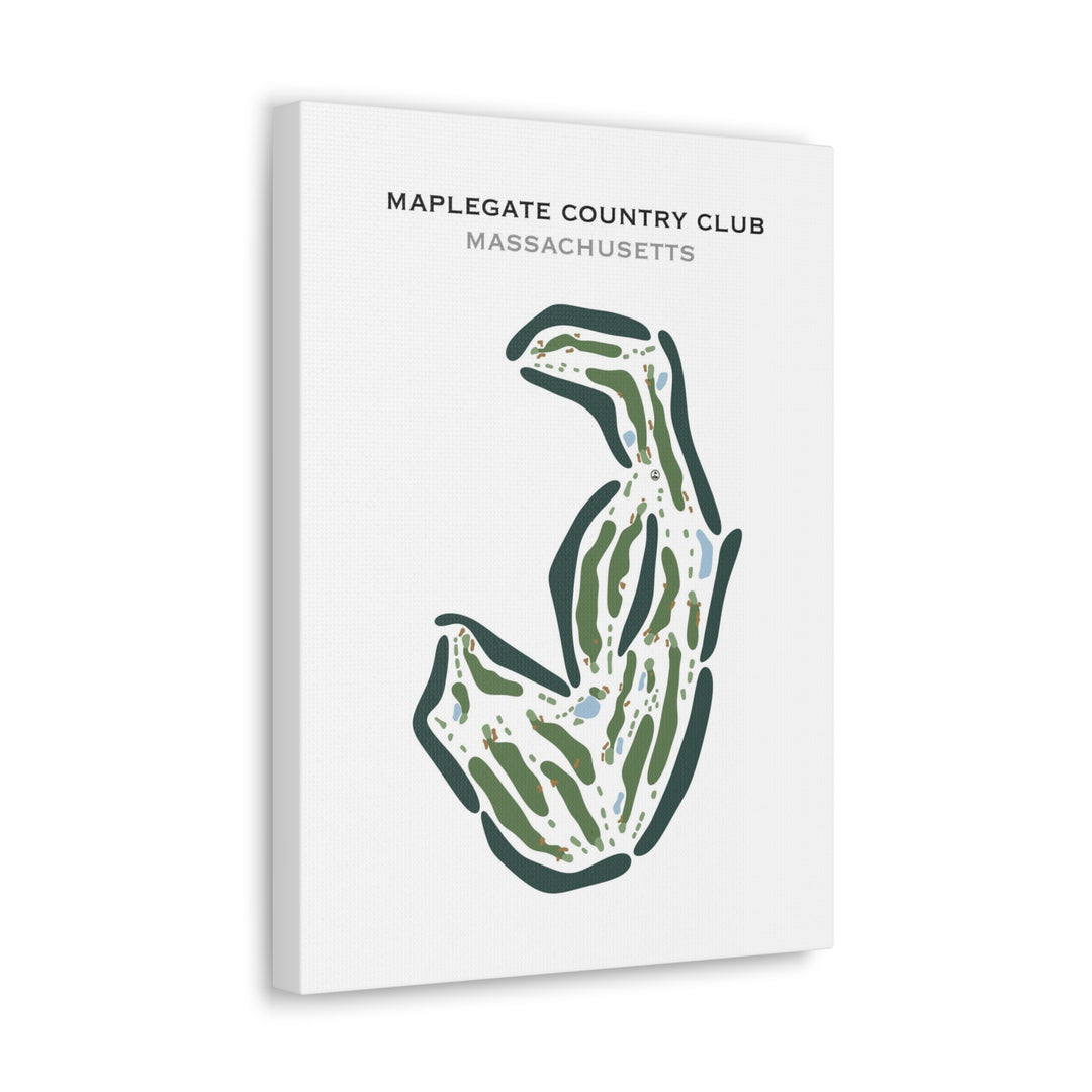 Maplegate Country Club, Massachusetts - Printed Golf Courses