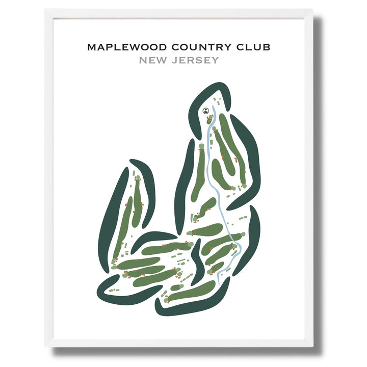 Maplewood Country Club, New Jersey - Printed Golf Courses