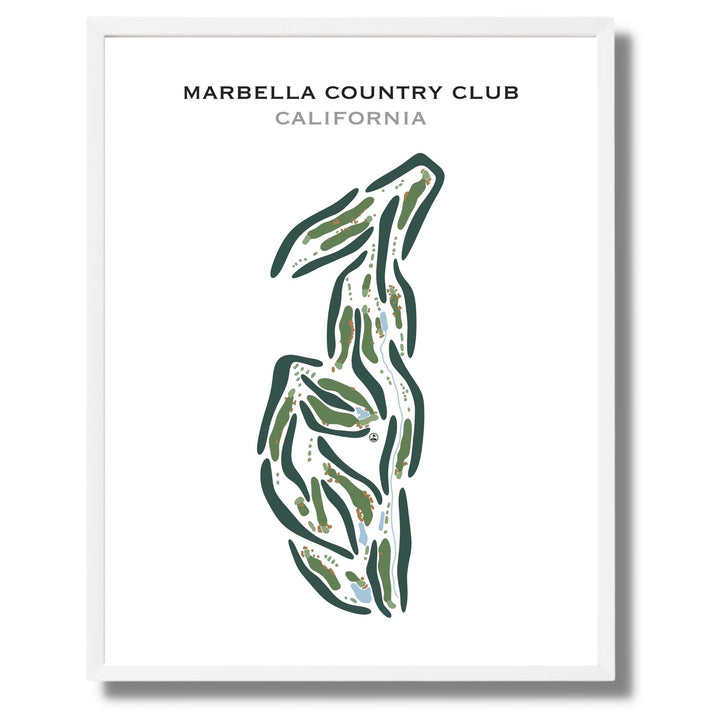 Marbella Country Club, California - Printed Golf Course