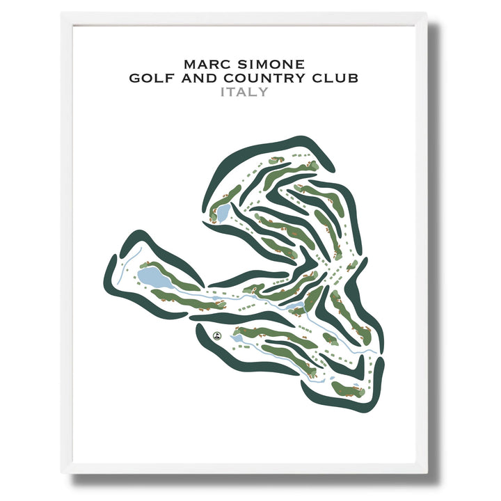 Marco Simone Golf & Country Club, Italy - Printed Golf Courses