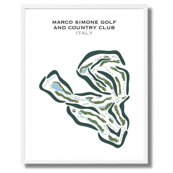 Marco Simone Golf & Country Club, Italy - Printed Golf Courses