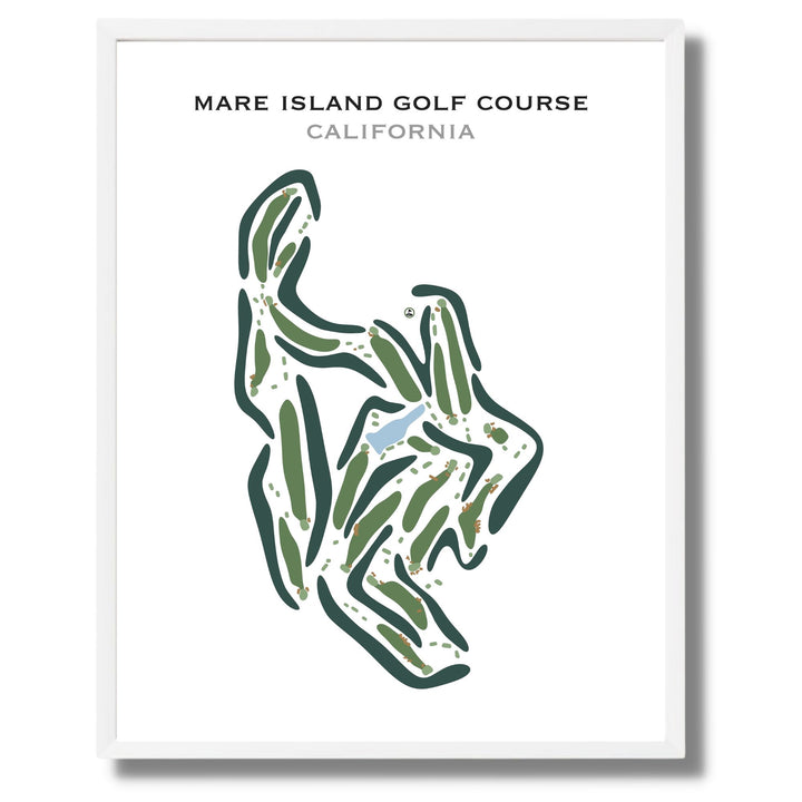 Mare Island Golf Course, California - Printed Golf Course