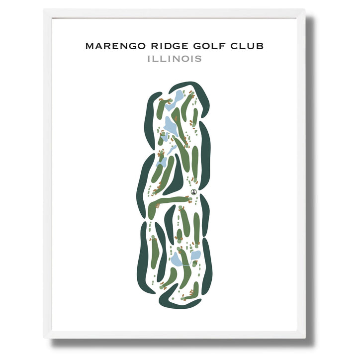 Marengo Ridge Golf Club, Illinois - Printed Golf Courses