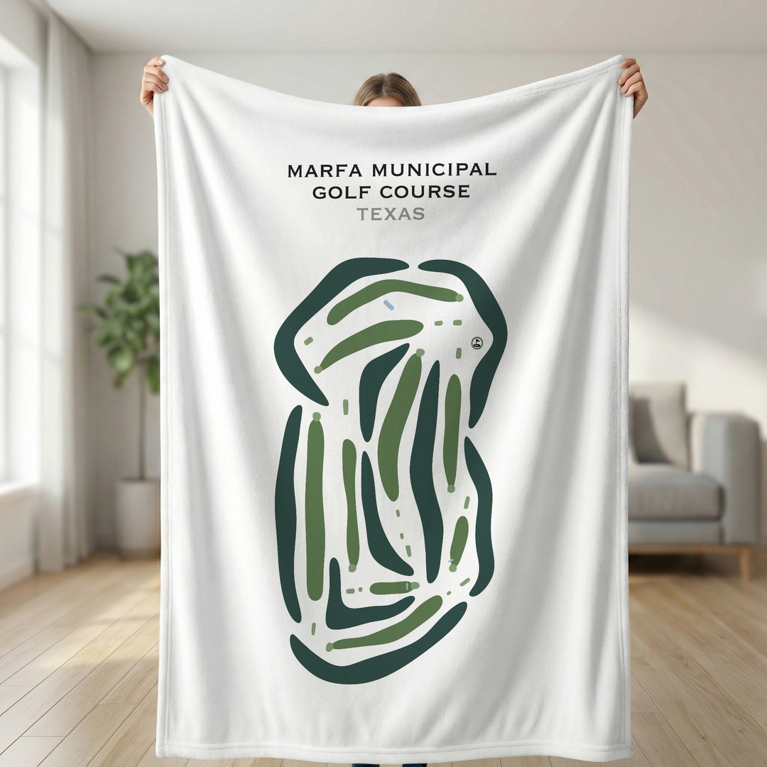Marfa Municipal Golf Course, Texas - Printed Golf Courses