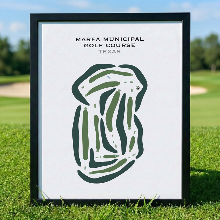 Marfa Municipal Golf Course, Texas - Printed Golf Courses