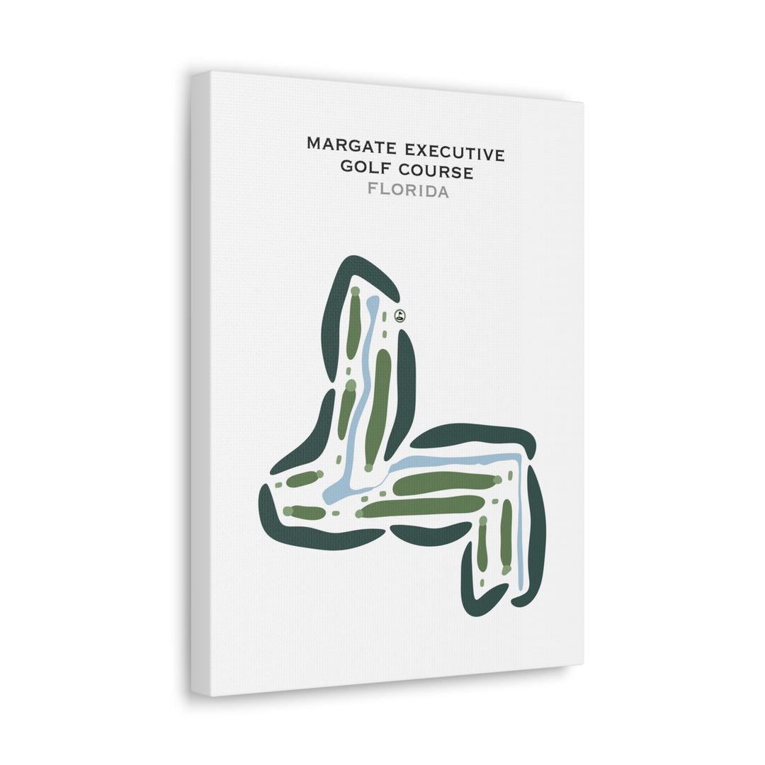 Margate Executive Golf Course, Florida - Printed Golf Courses