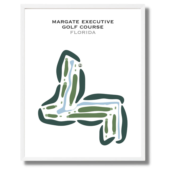 Margate Executive Golf Course, Florida - Printed Golf Courses