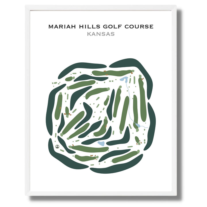 Mariah Hills Golf Course, Kansas - Printed Golf Courses
