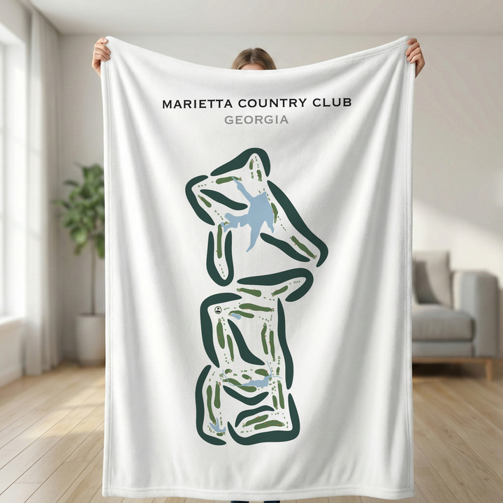 Marietta Country Club, Georgia - Printed Golf Courses