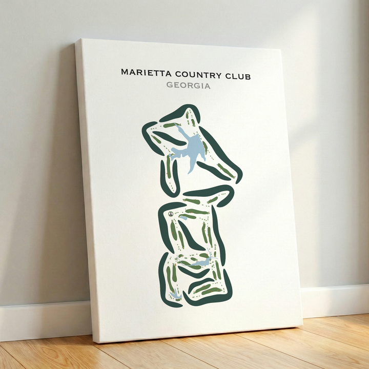 Marietta Country Club, Georgia - Printed Golf Courses