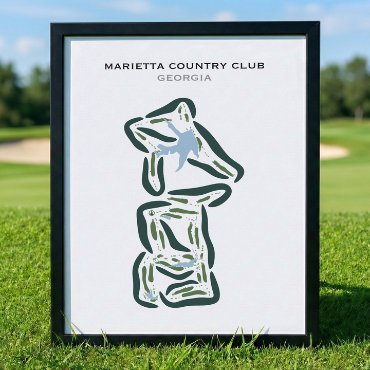 Marietta Country Club, Georgia - Printed Golf Courses