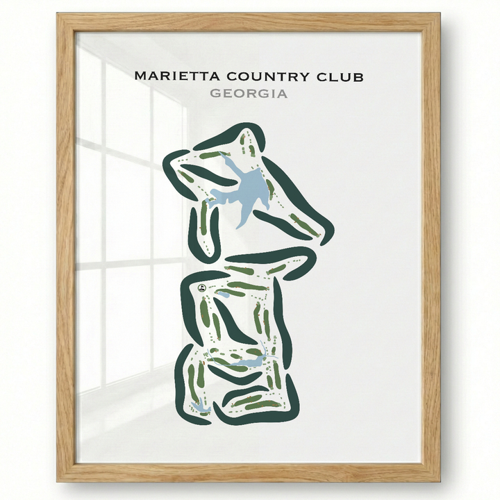 Marietta Country Club, Georgia - Printed Golf Courses