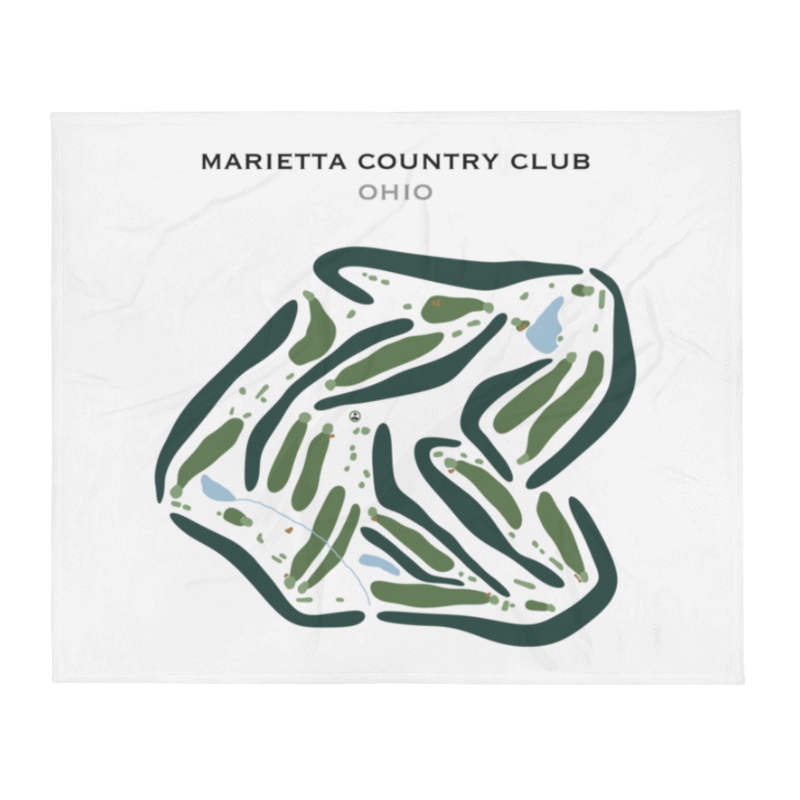 Marietta Country Club, Ohio - Printed Golf Courses