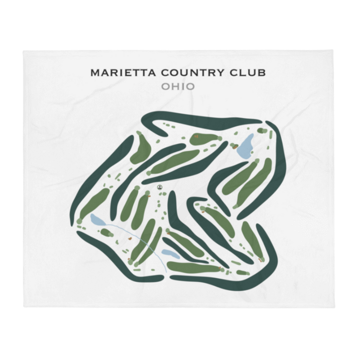 Marietta Country Club, Ohio - Printed Golf Courses