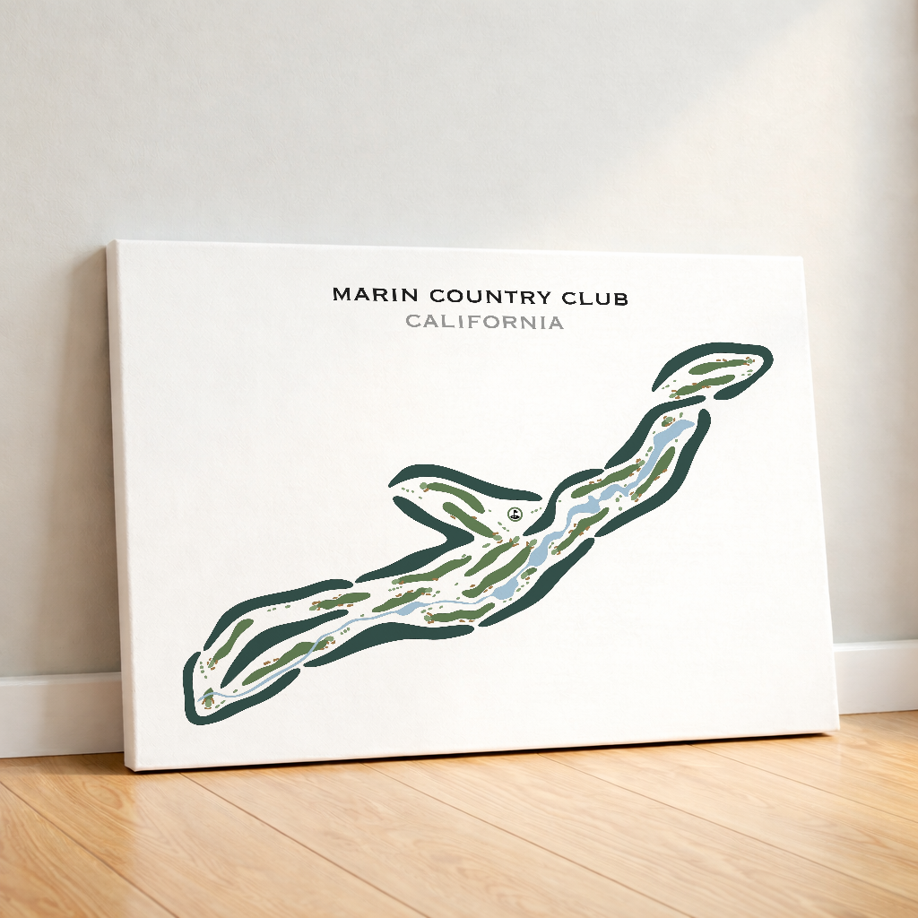 Marin Country Club, California - Printed Golf Courses