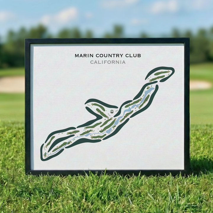 Marin Country Club, California - Printed Golf Courses