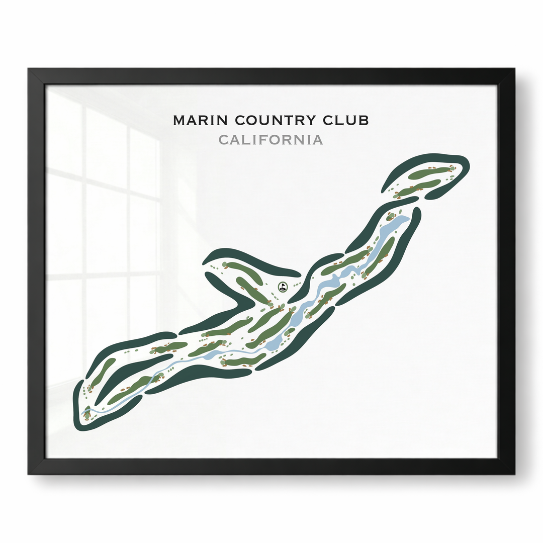 Marin Country Club, California - Printed Golf Courses