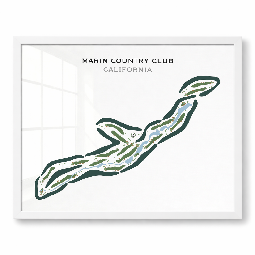 Marin Country Club, California - Printed Golf Courses