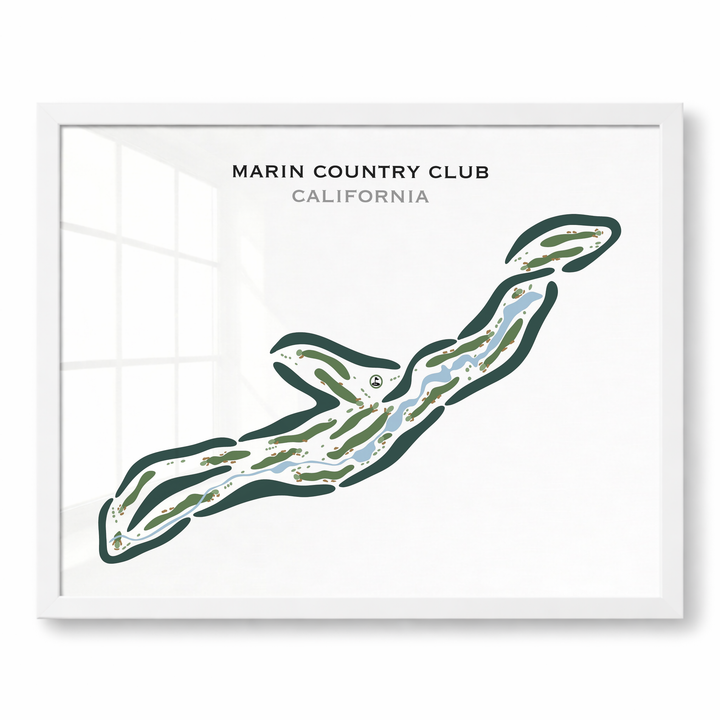 Marin Country Club, California - Printed Golf Courses