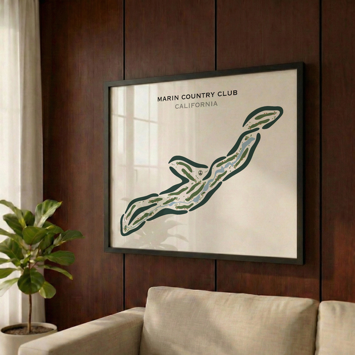 Marin Country Club, California - Printed Golf Courses