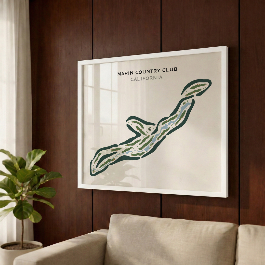 Marin Country Club, California - Printed Golf Courses
