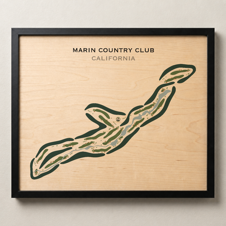 Marin Country Club, California - Printed Golf Courses