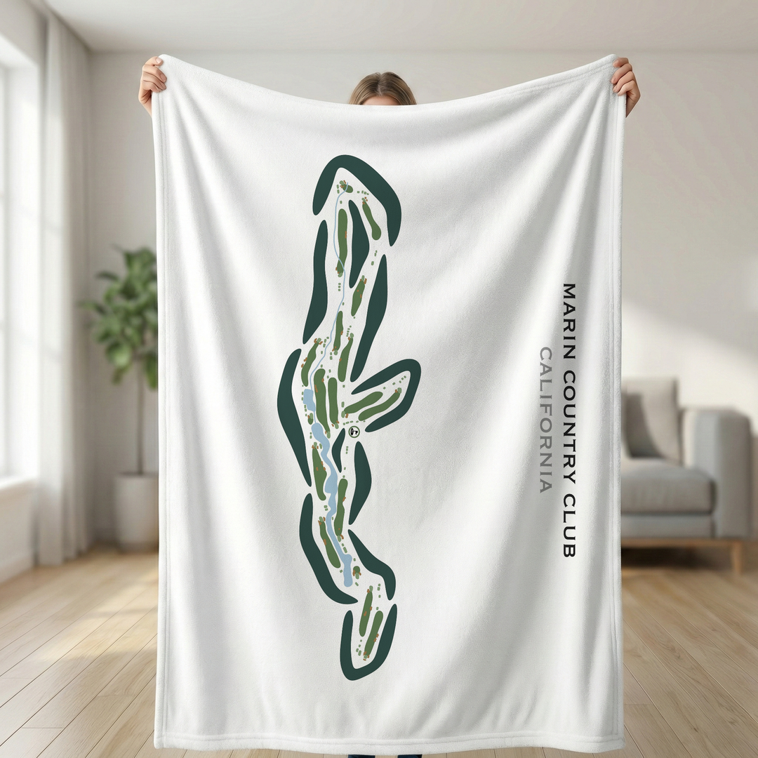 Marin Country Club, California - Printed Golf Courses