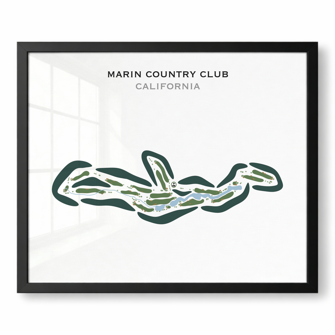 Marin Country Club, California - Printed Golf Courses