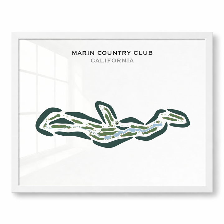 Marin Country Club, California - Printed Golf Courses
