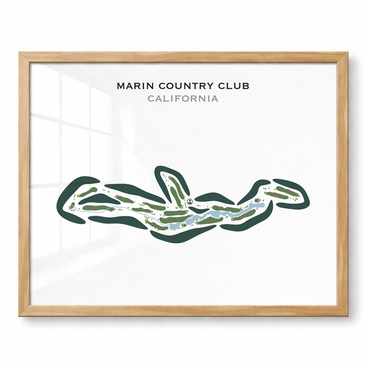 Marin Country Club, California - Printed Golf Courses