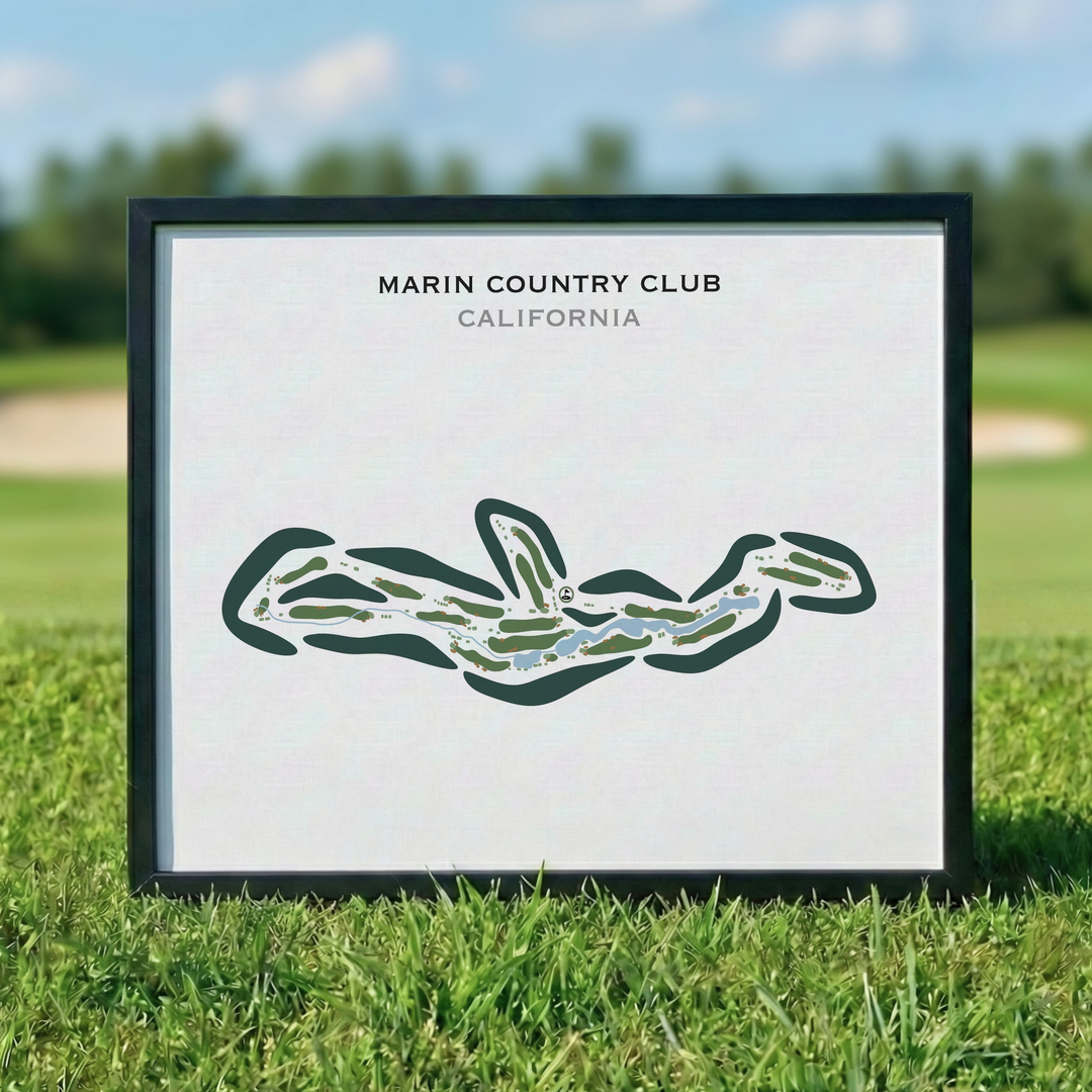 Marin Country Club, California - Printed Golf Courses