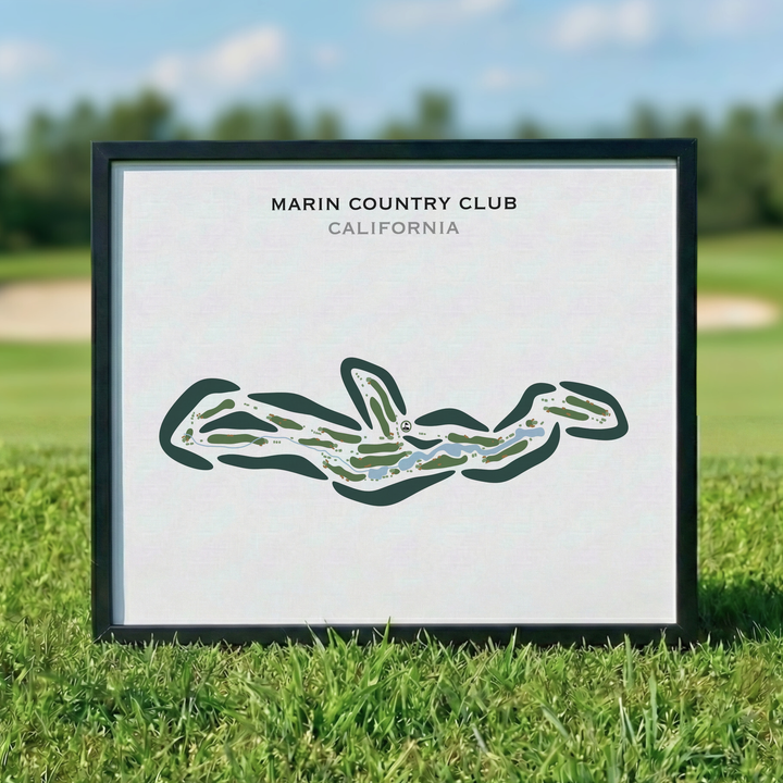 Marin Country Club, California - Printed Golf Courses