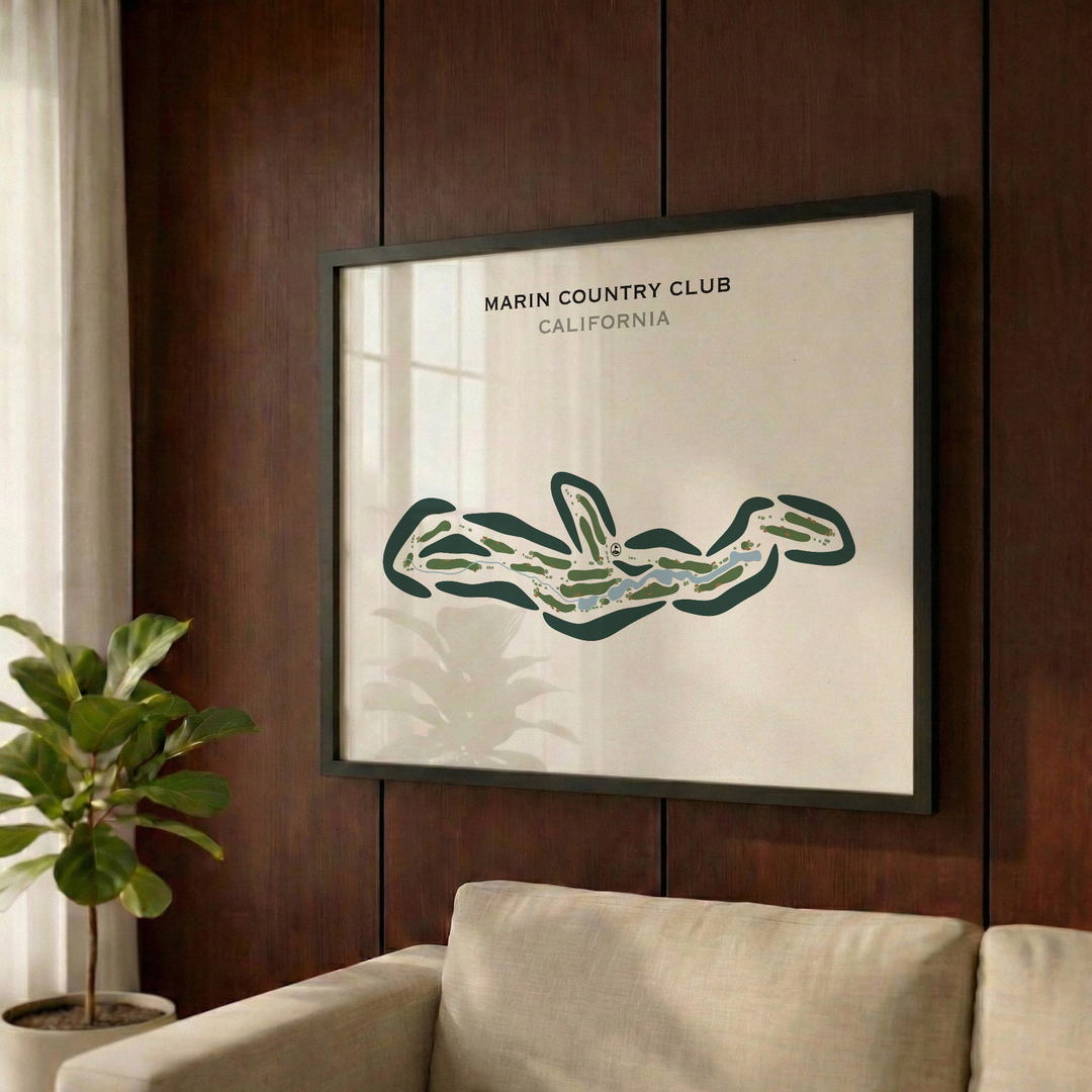 Marin Country Club, California - Printed Golf Courses