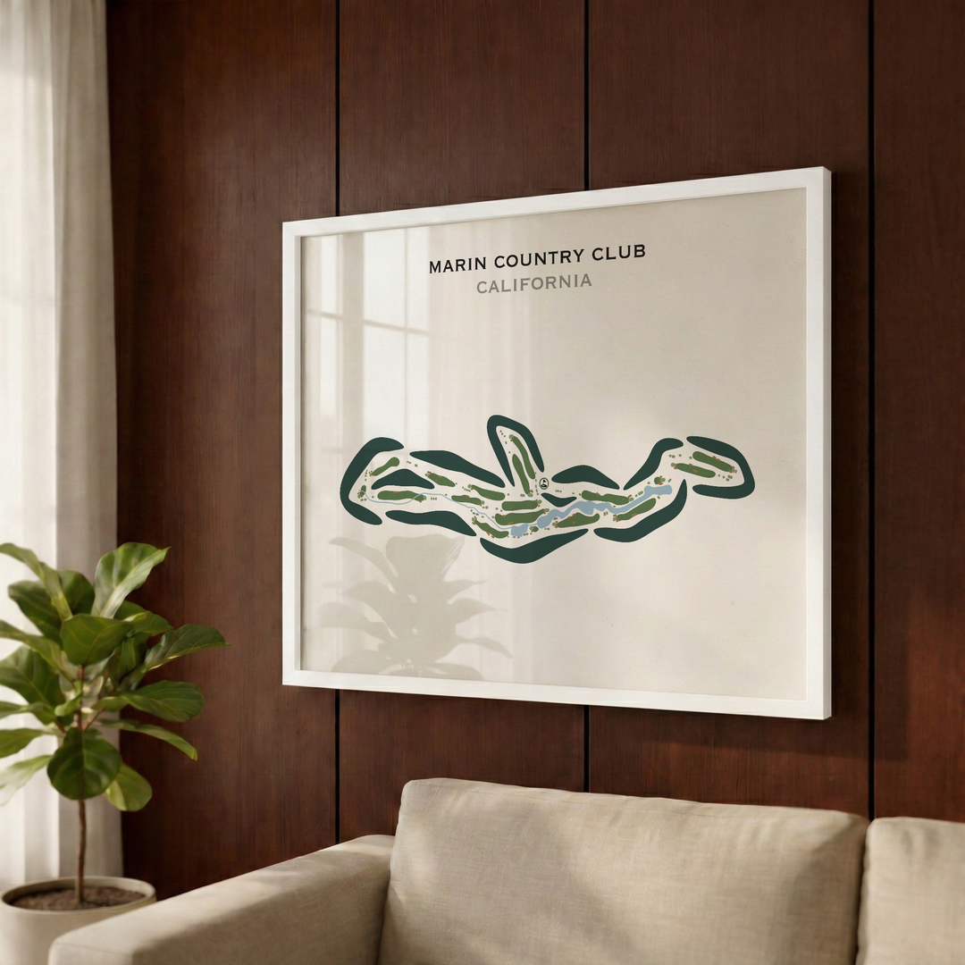 Marin Country Club, California - Printed Golf Courses