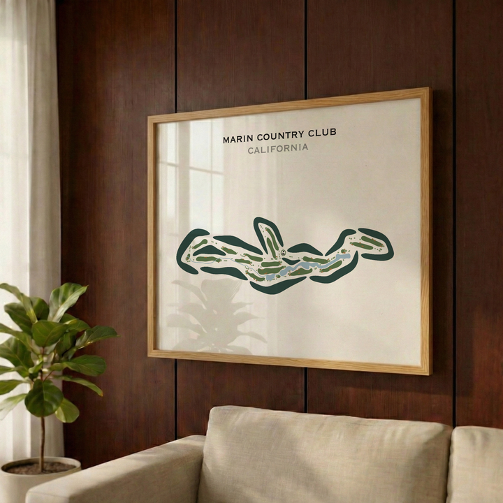 Marin Country Club, California - Printed Golf Courses