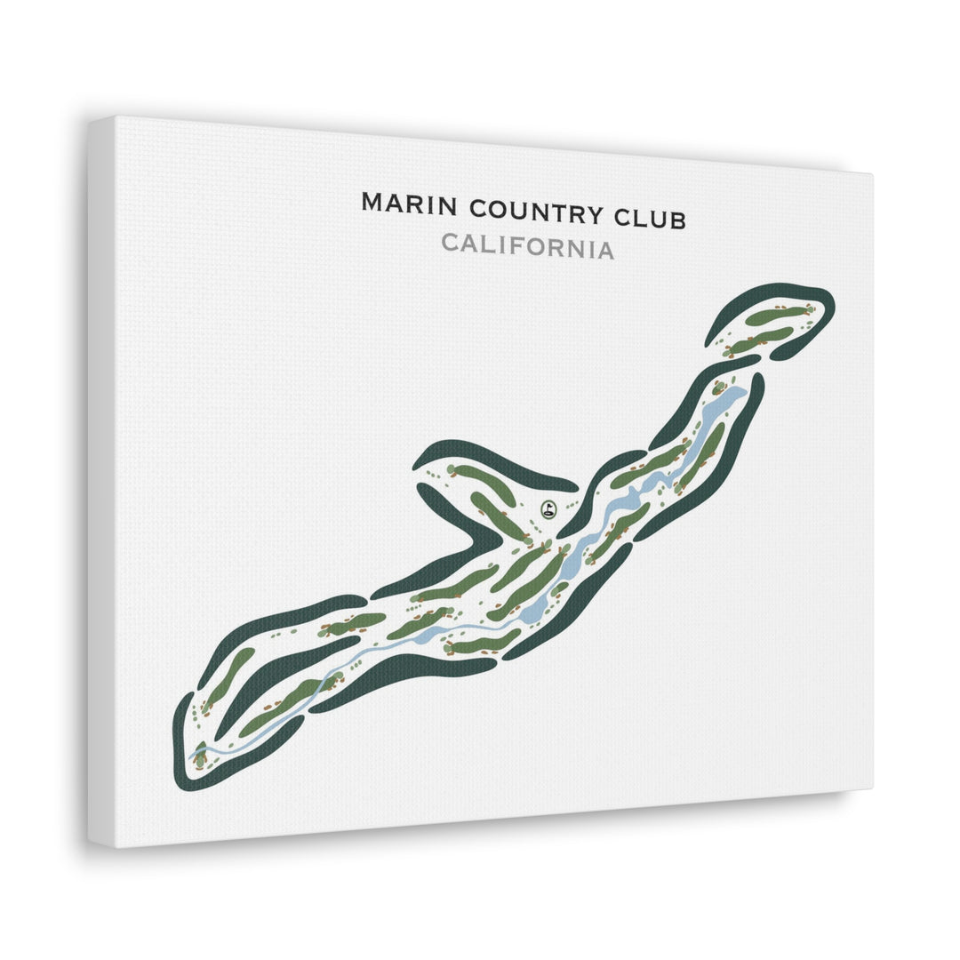 Marin Country Club, California - Printed Golf Courses