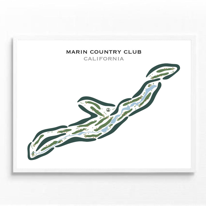 Marin Country Club, California - Printed Golf Courses
