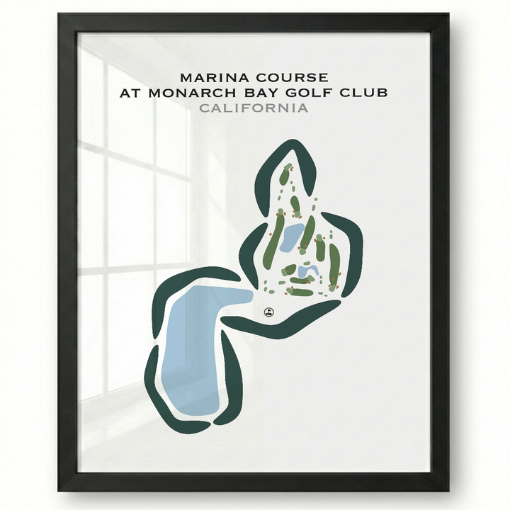 Marina Course at Monarch Bay Golf Club, California - Printed Golf Courses