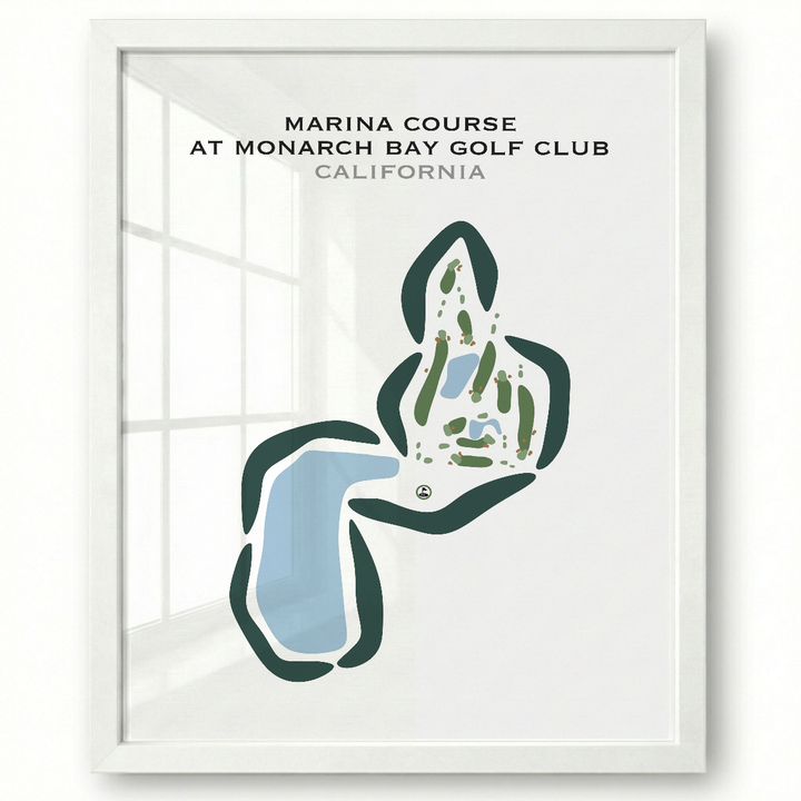 Marina Course at Monarch Bay Golf Club, California - Printed Golf Courses