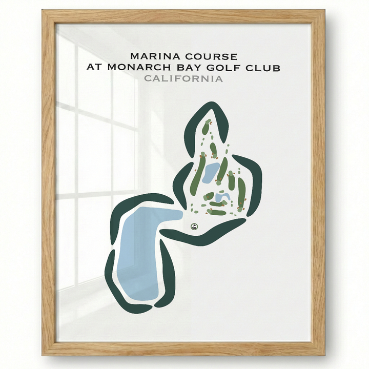 Marina Course at Monarch Bay Golf Club, California - Printed Golf Courses