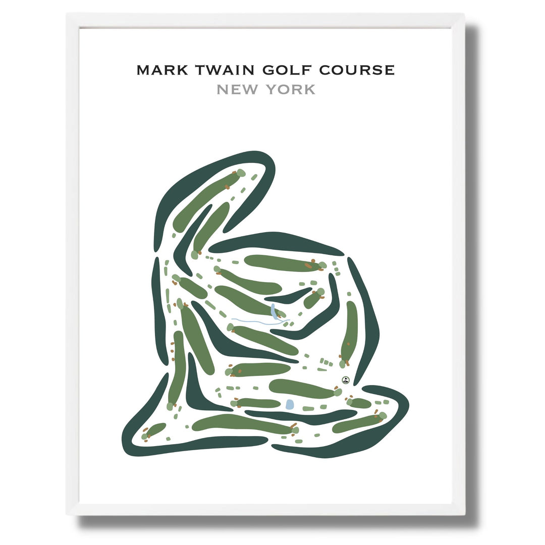 Mark Twain Golf Course, New York - Printed Golf Courses