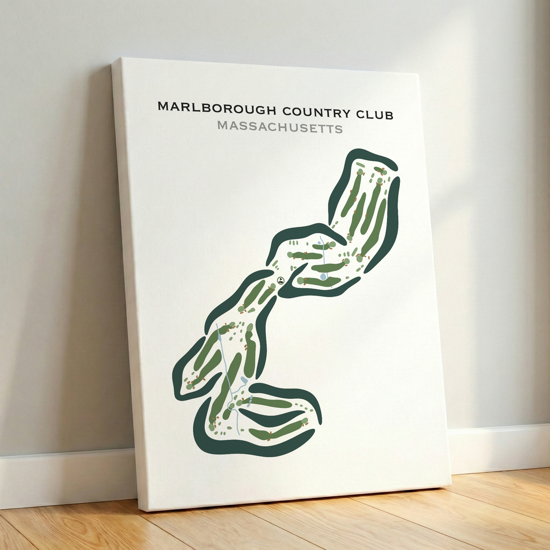 Marlborough Country Club, Massachusetts - Printed Golf Courses
