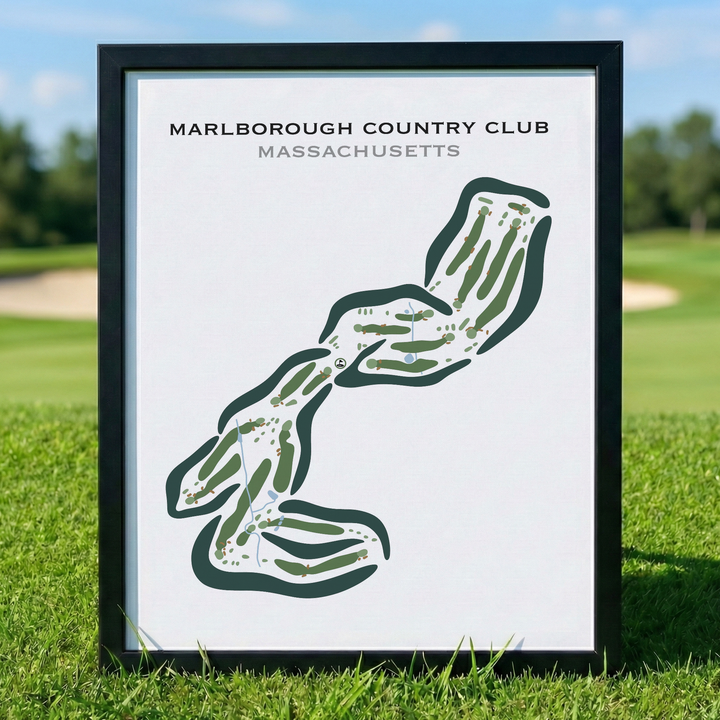 Marlborough Country Club, Massachusetts - Printed Golf Courses