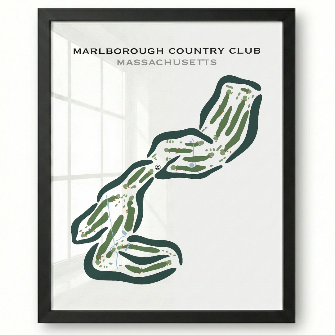 Marlborough Country Club, Massachusetts - Printed Golf Courses
