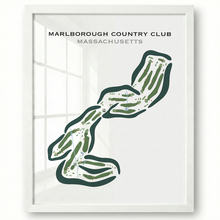 Marlborough Country Club, Massachusetts - Printed Golf Courses